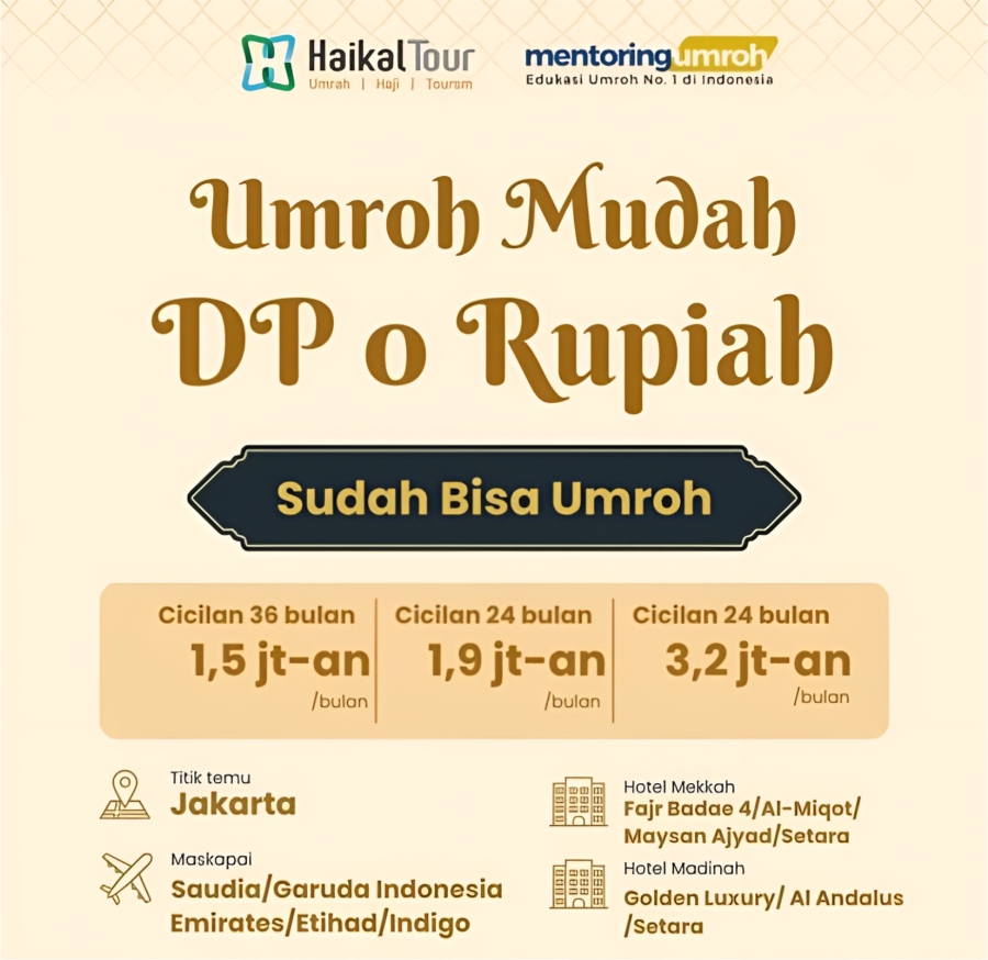 MODAL KTP + KK LANGSUNG BERANGKAT UMROH MAU?